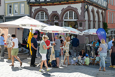 "Wissenschaft und ich?!" auf dem Eisenmarkt in Wetzlar am 7. September 2024.